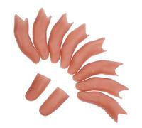 ERINGOGO Set 10 Dita Finte Realistiche in Vinile Copertura per Pollice, Effetto Scomparsa e Punta Illusionista, Accessori Scena Teatrale e Scherzi Halloween per Cosplay e Film Horror