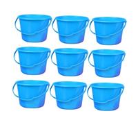 ERINGOGO Set 10 Pezzi Giocattoli Secchiello da Spiaggia, Secchiello da Pesca e Gioco Acqua, Materiale Sicuro e Leggero, per Giochi All’aperto e Asilo Colore Casuale