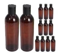 ERINGOGO Set 12 Bottiglie Vuote da Viaggio 250 Ml con Tappo a Pressione Flaconi Ricaricabili per Shampoo e Lozioni Contenitori per Articoli da Toeletta da Viaggio Sicuri e Anti-Perdita