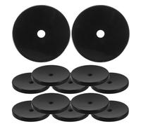 ERINGOGO Set 12 Pezzi Cuscinetti in Resina Nera 3 Cm per Bocchino Suona, Accessori Professionali per Strumento a Fiato, Disco di Tenuta Aria per Pratica e Riparazione Strumenti