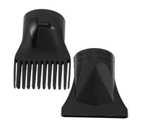 ERINGOGO Set 2 Ugelli per Asciugacapelli in Plastica Resistente al Calore, Ugello Piatto Stretto e Concentratore con Pettine, Accessori per Styling Professionale e Uso Domestico