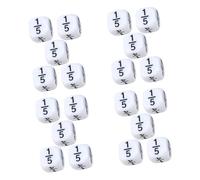 ERINGOGO Set 20 Pezzi Dadi Didattici di Plastica per Apprendimento Matematica Accessori Portatili per Giochi Educativi Strumenti per Sviluppo Pensiero Critico e Problem Solving