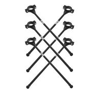 ERINGOGO Set 6 Aste Portabandiera per Bici in Plastica Supporto Manubrio Regolabile per Sicurezza e Decorazione Adatto per Feste Sfilate e Biciclette