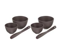 ERINGOGO Set 6 Pezzi Ciotole in Silicone per Mescolare Maschere Viso con Spatole Kit Fai da Te per Cura Pelle Resistente e Portatile per Uso Domestico e Salone di Bellezza