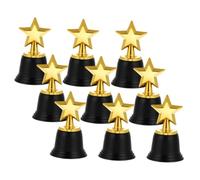 ERINGOGO Set 9 Trofei a Forma di Stella in Plastica, Premio Decorativo per Concorsi Sportivi e Decorazione per Cameretta e Scuola