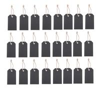 ERINGOGO Set da 150 Cartellini Prezzi Mini Lavagna 56x31mm Neri Spago per Etichette Prezzi Gioielli Abbigliamento e Gestione Magazzino in Negozi e Supermercati