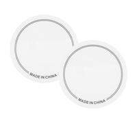 ERINGOGO Set da 2 Pad di Protezione per Pelle Tamburo Batteria, Cuscinetti Antiusura per Pedale Singolo, Riduzione Armonici, Adesivi Pratici per Esercizi Batteristi, Compatibili Vari