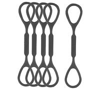 ERINGOGO Set da 5 Pezzi di Tappi per Tromba in Silicone Nero, Anello Stopper Leggero e Facile da Usare, Accessori per Tromba, Ricambi per Slide Tuning