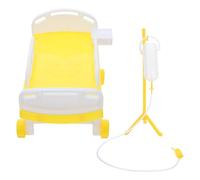 ERINGOGO Set da Gioco Medico per Letto Ospedaliero e Flebo Simulata, Kit di Ruolo per Piccoli per Gioco Dottore a Casa e Asilo, Materiale Plastica Sicuro, Portatile e Realistico