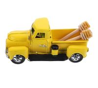 ERINGOGO Set Decorativo a Tema Ape Camioncino Giallo in Ferro e Legno, Facile da Usare, per Feste e Allestimenti Creativi a Livelli