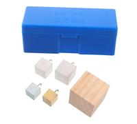 ERINGOGO Set di Cubi Costruzione Robusta di Densità in Rame, Ferro, Alluminio e Legno e Design Scientifico per Esperimenti di Fisica e Attività Meccaniche Educative