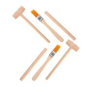 ERINGOGO Set di Strumenti per Scavo Archeologico 6 Pezzi Martello in Legno Scalpello e Spazzola Kit Didattico per Scoprire Gemme e Dinosauri Gioco Educativo per Sviluppo Motorio Fine