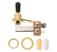ERINGOGO Set Interruttori a Levetta a 3 Vie per Chitarra Elettrica, Leva a Forma di l Cappucci di Ricambio, Accessorio per Selettore Pickup per Riparazione e Modifica Strumenti Musicali