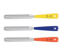 ERINGOGO Set Lime per Capotasto Chitarra 3 Pezzi, Lime per Dadi Conici Mandolino e Banjo, Utensile Compatto per Riparazione Ukulele e Strumenti a Corda, Impugnatura Confortevole