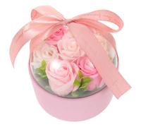 ERINGOGO Set Regalo Sapone AI Petali di Rosa Profumati Oli Essenziali Vegetali Sapone Artificiale Rosa per Sempre in Scatola Lussuosa Regalo Romantico per Festa della Mamma e Compleanno