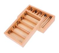 ERINGOGO Set Scatola per Asta del Mandrino Gioco Educativo per Bambini, Materiale Sicuro e Resistente, Stimola Lo Sviluppo Intellettuale, Confezione Familiare Bastoncini Colorati