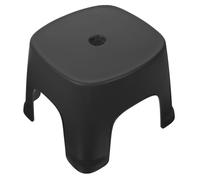 ERINGOGO Sgabello da Bagno in Plastica Nero Stabile e Robusto Supporto per Posizione Naturale per Uso Domestico in Soggiorno e Luoghi di Vita Quotidiana