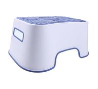 ERINGOGO Sgabello per Bagno in Pp Blu Antiscivolo, Sgabello Salvaspazio Elegante e Chic Adatto a Ogni Gabinetto, come Poggiapiedi in Bagno o Wc