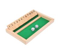 ERINGOGO Shut The Box Gioco Dadi Tradizionale in Legno con Tavola per Bar e Famiglia Gioco di Matematica per Adulti Multifunzione per Divertimento Interattivo