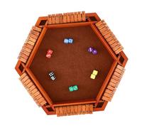 ERINGOGO Shut The Box Tavolo in Legno Resistente Visibili e Facile da Giocare Classico da Tavolo per e Riunioni