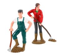 ERINGOGO Simulato Contadino 2 Figure Contadini Ruolo Decorazione per e Collezionisti Maschi e Femmine in Miniatura