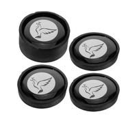 ERINGOGO Sordina Accessorio 4 Pezzi e Design Piatti a per Campanacci Magnetica Nero Magnete per Riduzione Rumore per Esibizioni e Registrazioni