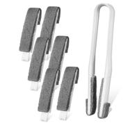 ERINGOGO Spolverino per Persiane con Clip e Testine Sostituibili Duster per Pulizia Faccia Ventilatori Soffitto e Tapparelle Lungo Leggero e Facile Lavare