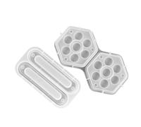 ERINGOGO Stampi in Silicone Epossidico per Scatole di Dadi Fai da Te, Set da 2 Pezzi Riutilizzabili e Flessibili, Materiali per Creazioni Personalizzate in Resina, Accessori per Giochi