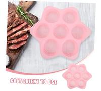 ERINGOGO Stampo Silicone Cavità per Muffin e Burger Antiaderente e Resistente Al Calore per Dolci Pane e Polpette Uso Colore Rosa