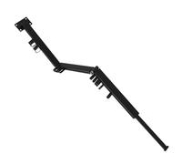 ERINGOGO Stendino da Parete Pieghevole con Anelli in Alluminio Nero Supporto Fisso Espandibile per Asciugatura Salvaspazio in Bagno Appartamento e Dormitorio