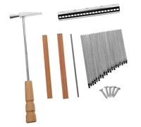 ERINGOGO Strumenti Musicali in Acciaio e Legno Per Riparazione e Aggiustamento Del Kalimba Chiavi Pratiche e Martello Robusto Per Manutenzione Professionale