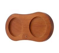 ERINGOGO Supporto Doppio per Macina Pepe e Sale in Legno Vassoio Raccogligocce, Base Stabile e Compatta per Porta Spezie da Tavolo, Organizer Cucina per Macinini, per Sala da Pranzo