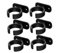 ERINGOGO Supporto Microfono da Tavolo Nero in Plastica 6 Pezzi Base Robusta Multi-funzione per Scrivanie Facile Installazione per Microfoni Cablati e Wireless