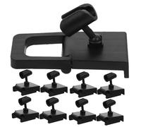ERINGOGO Supporto Microfono per Tavolo da Scrivania, Mini Pinza per Microfono per Cuffie, Base Stabile in Abs, 10pezzi per Uso Fisso e Mobile