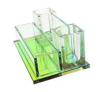 ERINGOGO Supporto Per Microfono Da Tavolo Crystal Con Slot Base Stabile e Resistente Per Mic Per Casa e Performance Live