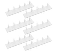 ERINGOGO Supporto per Unghie Finte in Plastica Bianca, 6 Set Modulari Staccabili per Press-on, Espositore da Pratica per Nail Art Effetto Occhi di Gatto, Base Resistente per Saloni e