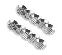 ERINGOGO Tactile dots in acciaio inox, 10 pezzi, argento, per aree pubbliche e migliorare la sicurezza, per persone con disabilità visiva