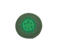 ERINGOGO Tappetino per Ciotola Sonora Piccolo in Cotone Verde, Design Compatto e Facile da Trasportare, Cuscino per Meditazione Buddista come Regalo