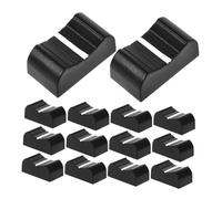 ERINGOGO Tappi Fader per Mixer 20 Pezzi in Plastica Nera 4mm, Cappucci Cursore Potenziometro Scorrevole, Accessori per Console Audio Professionale e Mixer Dj Portatili