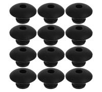 ERINGOGO Tappi in Gomma Neri per Fori Rotondi 100 Pezzi, Clip di Bloccaggio per Ganci Fermacavi su Pannelli Forati, Accessori di Fissaggio Stabili per Organizzazione Spazio Lavoro