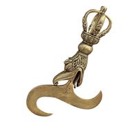 ERINGOGO Vajra Pendente in Ottone con Finitura Argentata Decorazione Tibetana in Ciondolo Vajra Offerta e Gioielli da Te