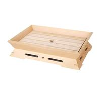 ERINGOGO Vassoio da Portata per Sushi in Legno Giapponese Funzione Ghiaccio Secco Piatto per Sashimi e Sushi Tagliere Leggero e Resistente per Ristoranti e Feste a Casa