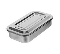 Eringogo Vassoio Inossidabile Con Coperchio Per Strumenti Medici E Per Unghie Vassoio Portastrumenti Per Cliniche E Laboratori Dimensioni 21X13X4.5Cm