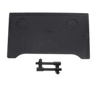 ERINGOGO Vassoio per Sedia a Rotelle in Plastica Nera Ispessita Portabicchieri Staccabile Accessorio Anticaduta Regolabile per Disabili Supporto per Pasti e Attività Quotidiane