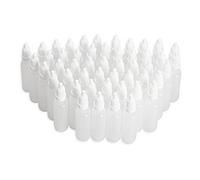 erioctry Set di 50 flaconcini contagocce vuoti, in plastica, ricaricabili e portatili, con tappo rimovibile, da 8 ml, 10 ml, 15 ml, 20 ml, 30 ml, 30ML, 1