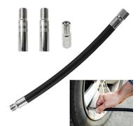 Erioscar 16cm Gonfiatore di Estensione della con 3 Valvola di Estensione Tappo Valve, per Biciclette, Motociclette, Scooter Elettrici Xiaomi M365 PRO Pro2 1S, Estensione Pneumatico Valvola Gonfiabile