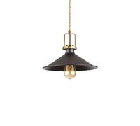 Sospensione Industrial-Minimal Eris-3 Metallo Nero 1 Luce E27