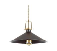 Sospensione Industrial-Minimal Eris-4 Metallo Nero 1 Luce E27