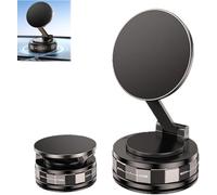 ERISAMO Vipbugo - Supporto magnetico ad assorbimento del vuoto, supporto magnetico per telefono regolabile a 360°, pieghevole e retrattile, per auto/specchio/palestra (1 pezzo)