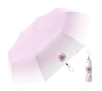 erised's bifrost Ombrello Colore Sfumato Pieghevole Compatto con Apertura/8 * 2 Stecche/Chiusura Automatica/Manico ad Anello/Protezione da Pioggia e Sole/Protezione UV/Portatile/Leggero/Donna Bambino